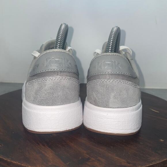 Kizik Unisex Adult Prague Gray Canvas Suede Hands Free Sneakers Men’s 6 W 7.5 main image 11